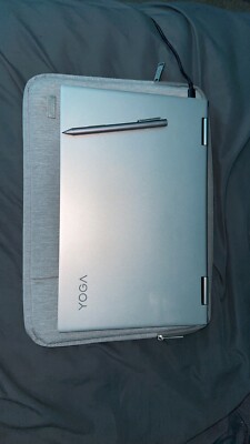 lenovo yoga c740-14iml screen, Wacom bamboo stylist, and Tecool laptop case.