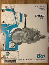 Dana Spicer SST-2 Model 1207 Transmissions T210-SST-6+1 March, 1982