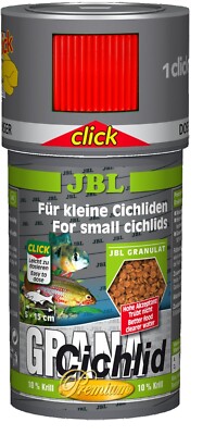 JBL 250ml GranaCichlid CLICK Premium-Hauptfuttergranulat räuberische Buntbarsche