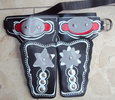 Cowboy Gürtel 2 Halfter Pistole Karneval Fasching Pistolengürtel Colt 