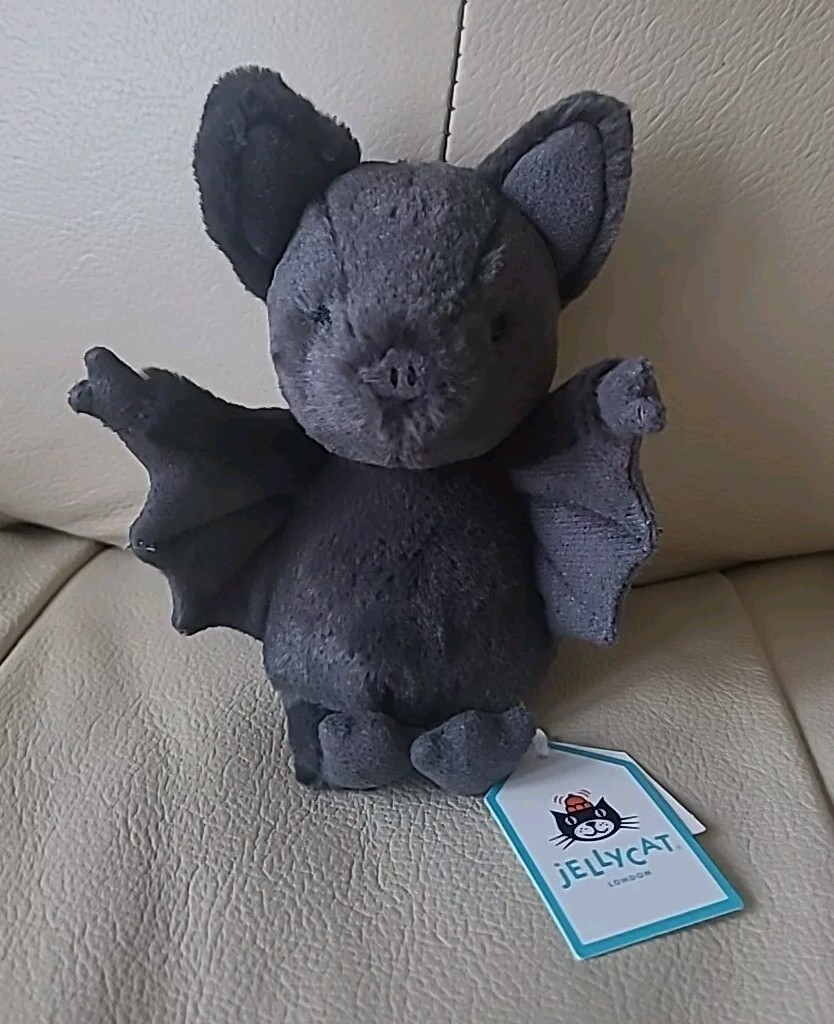 Jellycat Ooky Bat Grey Soft Toy Retired BNWT | eBay UK