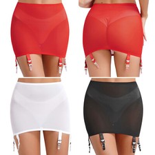 Women's Lingerie Skirts Party Perspective Miniskirt Sheer Nightwear See Through