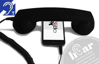 OPIS 60s MICRO hEar   Für Hörgerätetrager: Retrohörer für Smartphones