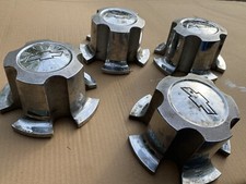 4 Used 1970s Chevrolet Chevy Rally Wheel Metal Chrome Center Hub Cap 3984554
