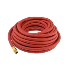PRO SOURCE 1/2" ID x 3/4" OD 50' Long Multipurpose Air Hose MNPT x MNPT Ends,...