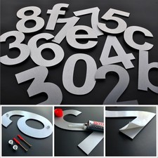 Hochwertige Hausnummer alle Zahlen Hausnummern 17cm Edelstahl Design Ziffern Set