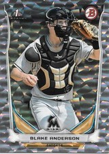 2014 Bowman Draft BLAKE ANDERSON Draft Picks Silver Ice - MARLINS - #DP-34