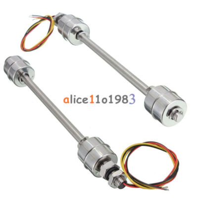 200mm Liquid Float Switch Water Level Sensor Stainless Steel Double   #F13