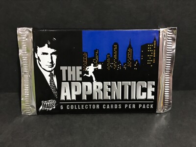 THE APPRENTICE Donald Trump 2005 Comicbilder Sammler Sammelkarte Pack VERSIEGELT