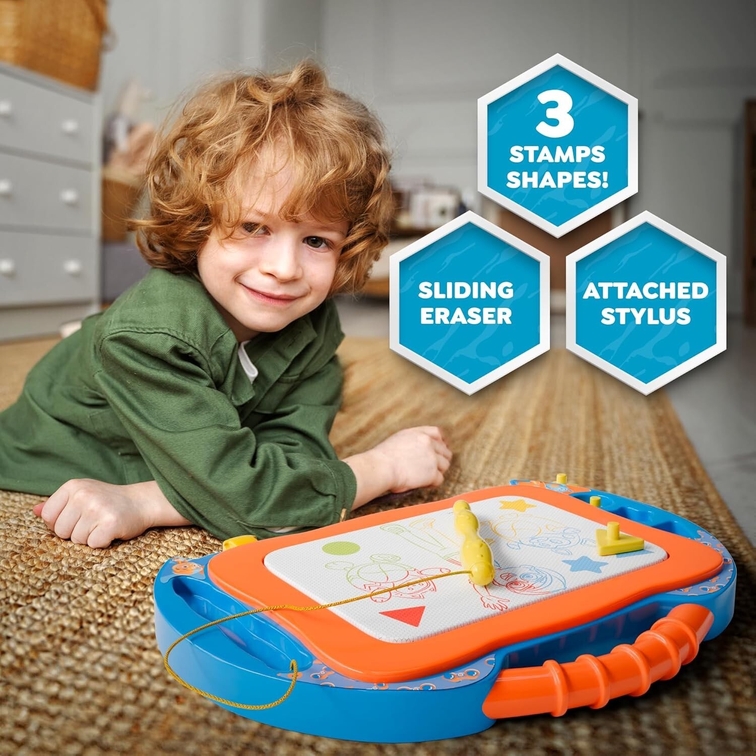 Lollipop Blippi Magnetic Writing Tablet for Kids – Ideal Baby & Toddler Toys