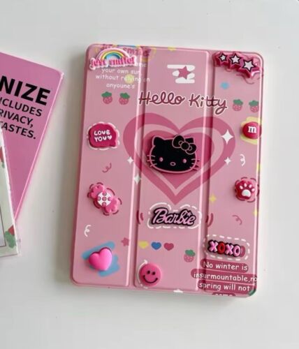 iPad 10.2" 7th/8th/9th Gen Case with Pencil Holder | Hello Kitty