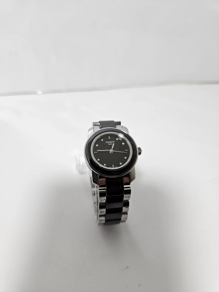 Tissot Women's Watch T0642102205600 T-Trend Ceramic Swiss Quartz Black Silver - Image 2 of 4