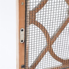 Luxen Home Rustic Wood And Metal Small Console Cabinet For Sale Online