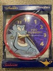 VINTAGE 1992 DISNEY ALADDIN GENIE MOVIE 8” ROUND QUARTZ WALL CLOCK SUNBEAM — photo 1