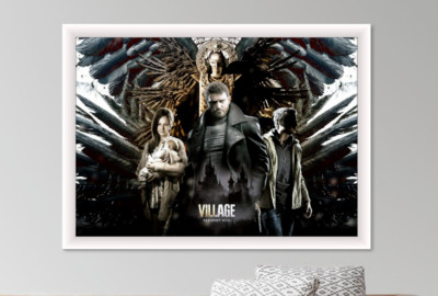 Resident Evil Biohazard High Quality Poster Print 2 ( Village / Leon / Ada )