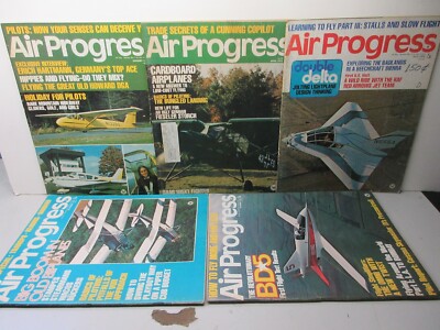AIR PROGRESS magazines  LOT OF 7 FROM 1972