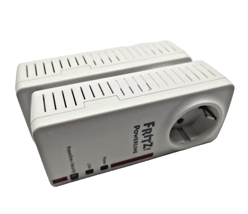 2 Stück-Set AVM FRITZ!Powerline 1220E Adapter Set (20002736) gebraucht. RECHNUNG
