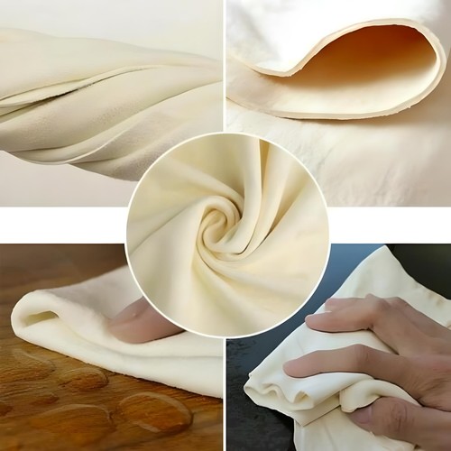Car Cleaning Cloth Washing Absorbent Drying Shammy Towe Natural Chamois Leather - Picture 8 of 12