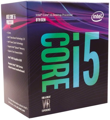 Intel Core i5-8400 Desktop Processor 6Cores up to 4.0GHz LGA 1151 300 Series 65W
