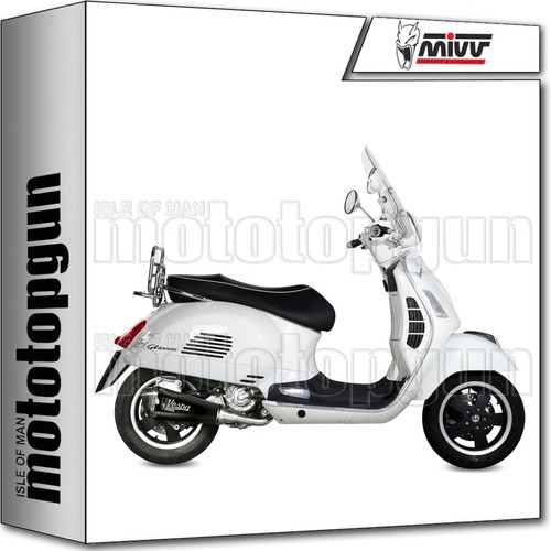 MIVV FULL EXHAUST RACE DELTA RACE BLACK C PIAGGIO VESPA GTS 300 2015 15