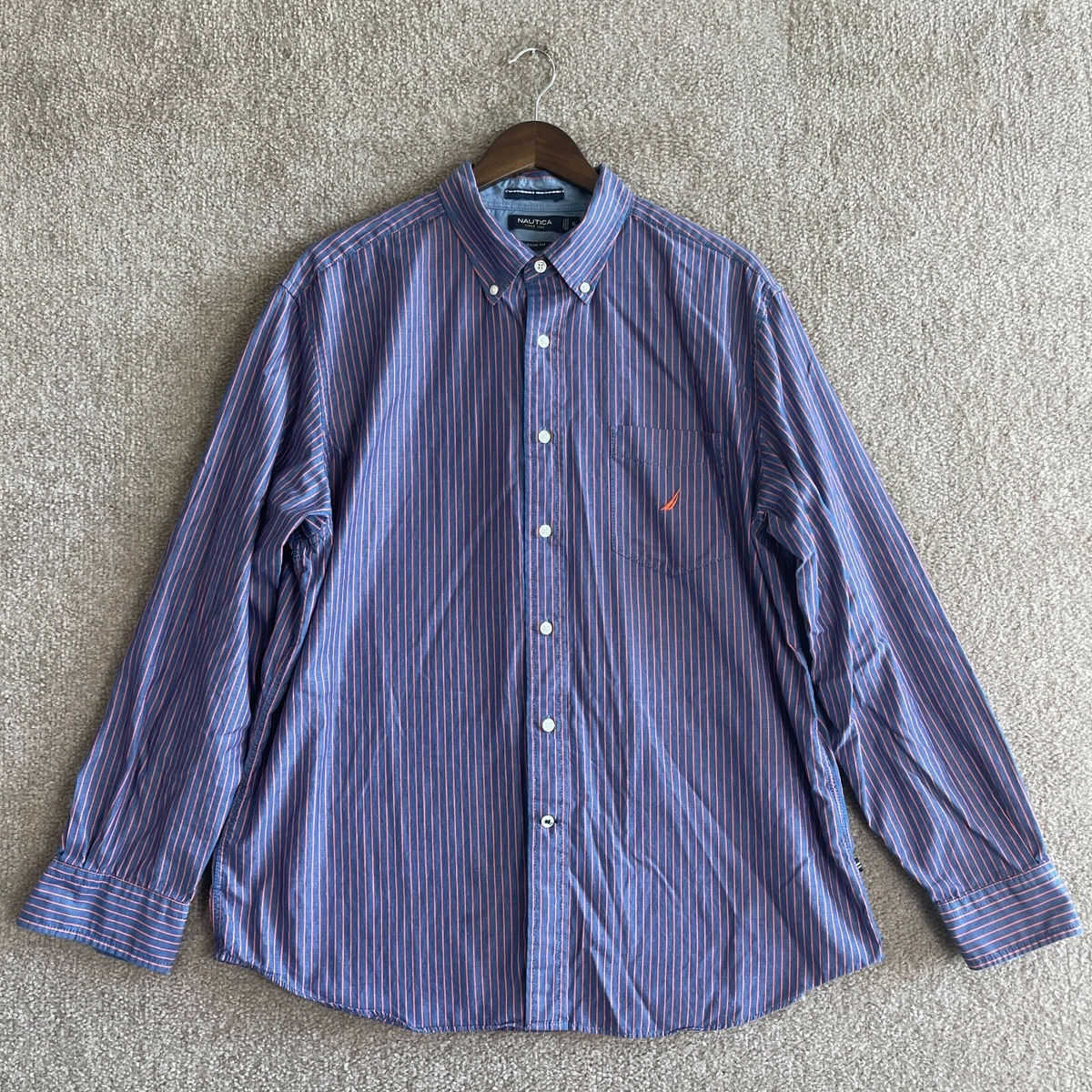 Nautica casual button down shirts Clearance