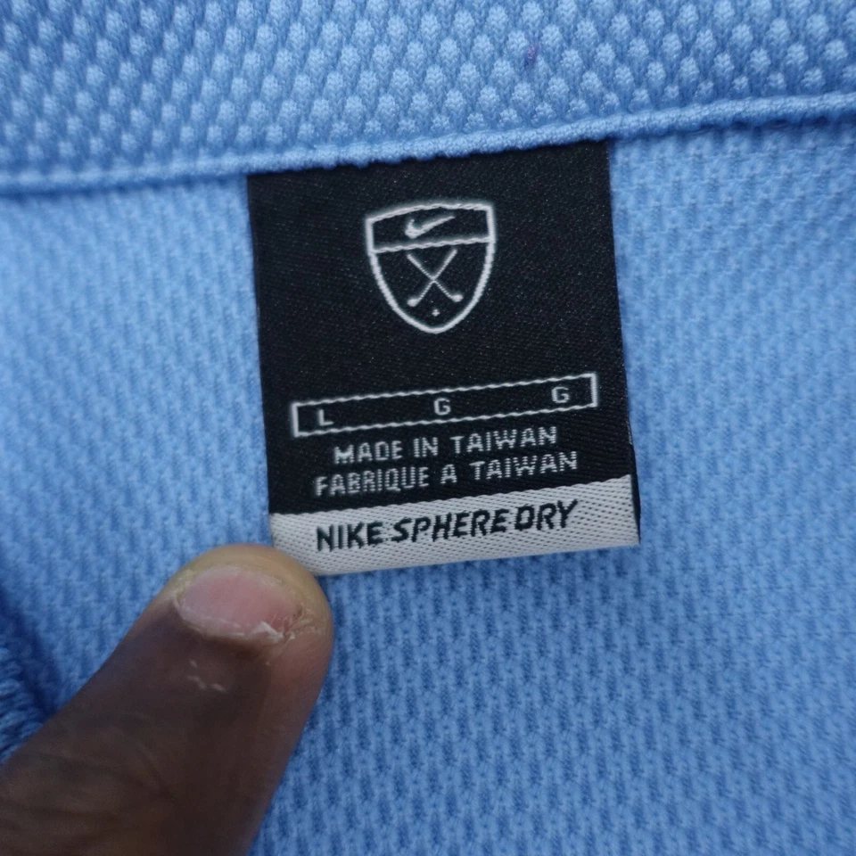 Camisa Polo Nike Sphere Dry Para Hombre Grande Azul Juneata Eagles Softbol Manga Corta Foto 4 de 4