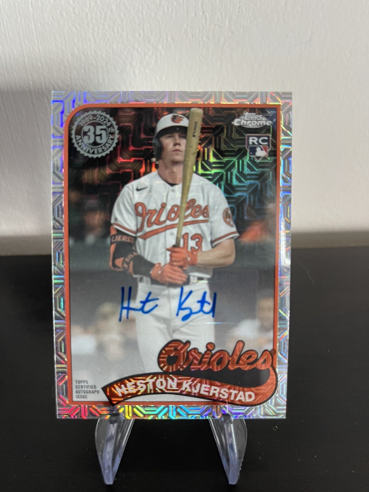 2024 Topps Series 1 HESTON KJERSTAD RC AUTO SILVER PACK REFRACTOR 063/299