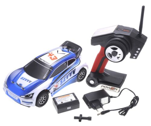 1:18 RC 2.4Gh 4WD Remote Control Rally Car For Kids Blue - Picture 1 of 6