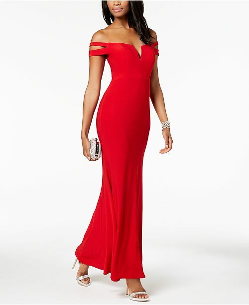 V-NECKLINE GOWN DRESS SIZE 