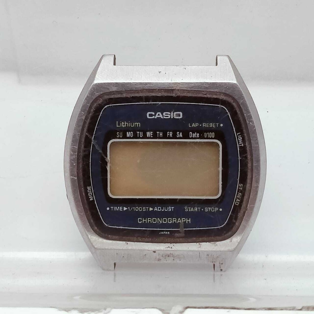 Casio Lithium Quartz 140 S830 Chronograph Vintage Watch For Parts