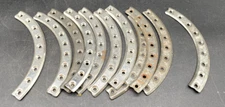(20) 9 HOLE METAL CURVED GIRDER, A.C. GILBERT, ERECTOR PARTS