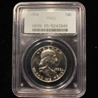 1958 Franklin Half Dollar PCGS PR65 Proof Silver 50c OGH