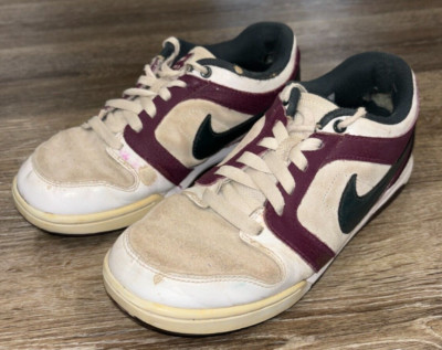 Nike Air Sb Mogan 3 Lo Womens Size 7 487659-631 Maroon White Green