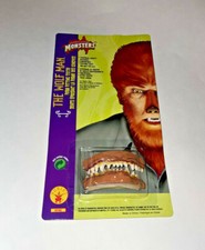 Vintage Rubie's Halloween The Wolfman Form Fitting Teeth Universal Monsters