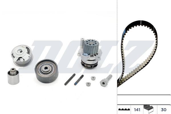 Dolz KD048 Wasserpumpe + Zahnriemensatz For Audi Seat Skoda VW-image
