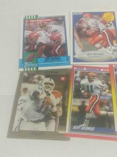 9 JEFF GEORGE Rookie Cards! Indianapolis Colts! Illinois Fighting Illini! - Picture 2 of 4