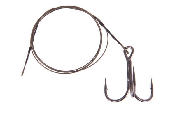 SäNger Iron Claw Classic Treble Rig Gr.1 - 7X7 Stahlvorfach Mit Drilling-image