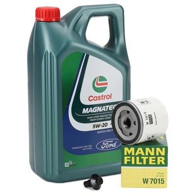 5L CASTROL MAGNATEC 5W-20 E Motoröl + MANN Ölfilter für FORD 1.0-2.3 1751529