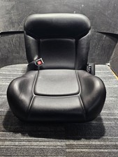 REPLACEMENT FORKLIFT SEAT WITH RETRACTABLE SEATBELT, SYNTHETIC LEATHER BLACK