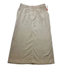 Jantzen Corduroy Classics Pencil Skirt 10 Stone Retro Western Minimalist Preppy