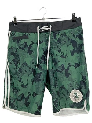 Adidas Short Bain Homme Vert Motif Floral Sportif (EU 32, INT XXS) - Photo 1/4