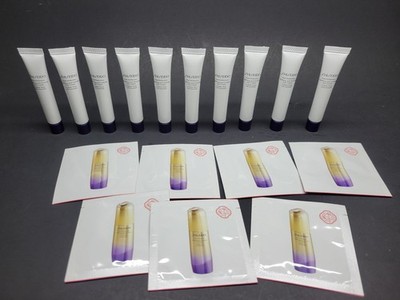 10x Shiseido Vital Perfection Uplifting Firming Eye Cream Travel Sz + 7x Samples