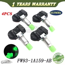 4x TPMS FW93-1A159-AB Tire Pressure Monitor Sensor For Land Rover Discovery LR4
