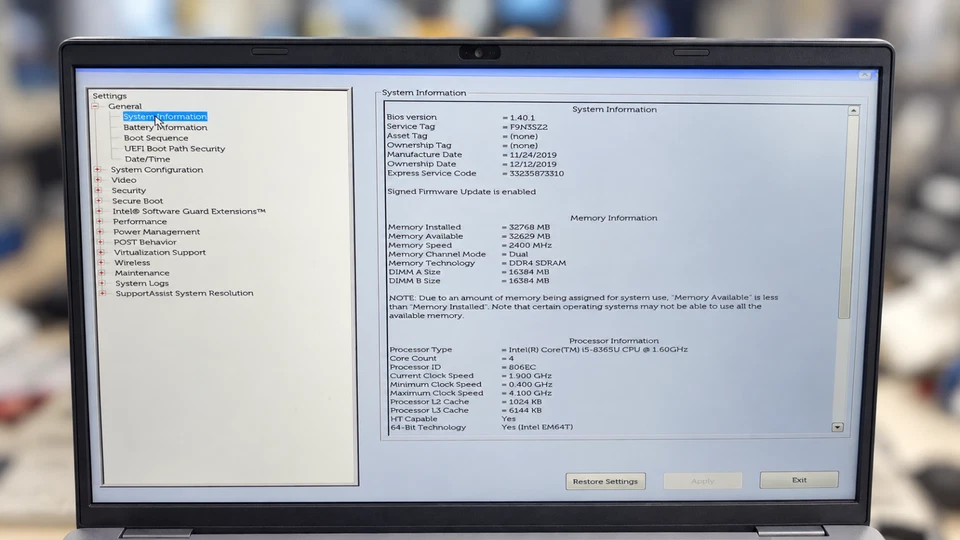 Dell Latitude 5400 · i5-8365U · 32GB · 512GB, Foto 2 von 5