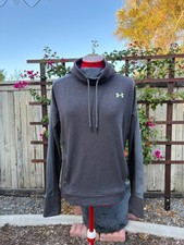 Under Armour Women's Size Small Pullover Long Sleeve Cowl Neck Sweatshirt Gray