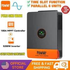 5KW 48V Solar Hybrid Inverter Charger 110V/220V Split Phase 100A MPPT Controller