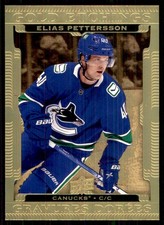 2022-23 Upper Deck Tim Hortons Gold Etchings Elias Pettersson #G-11
