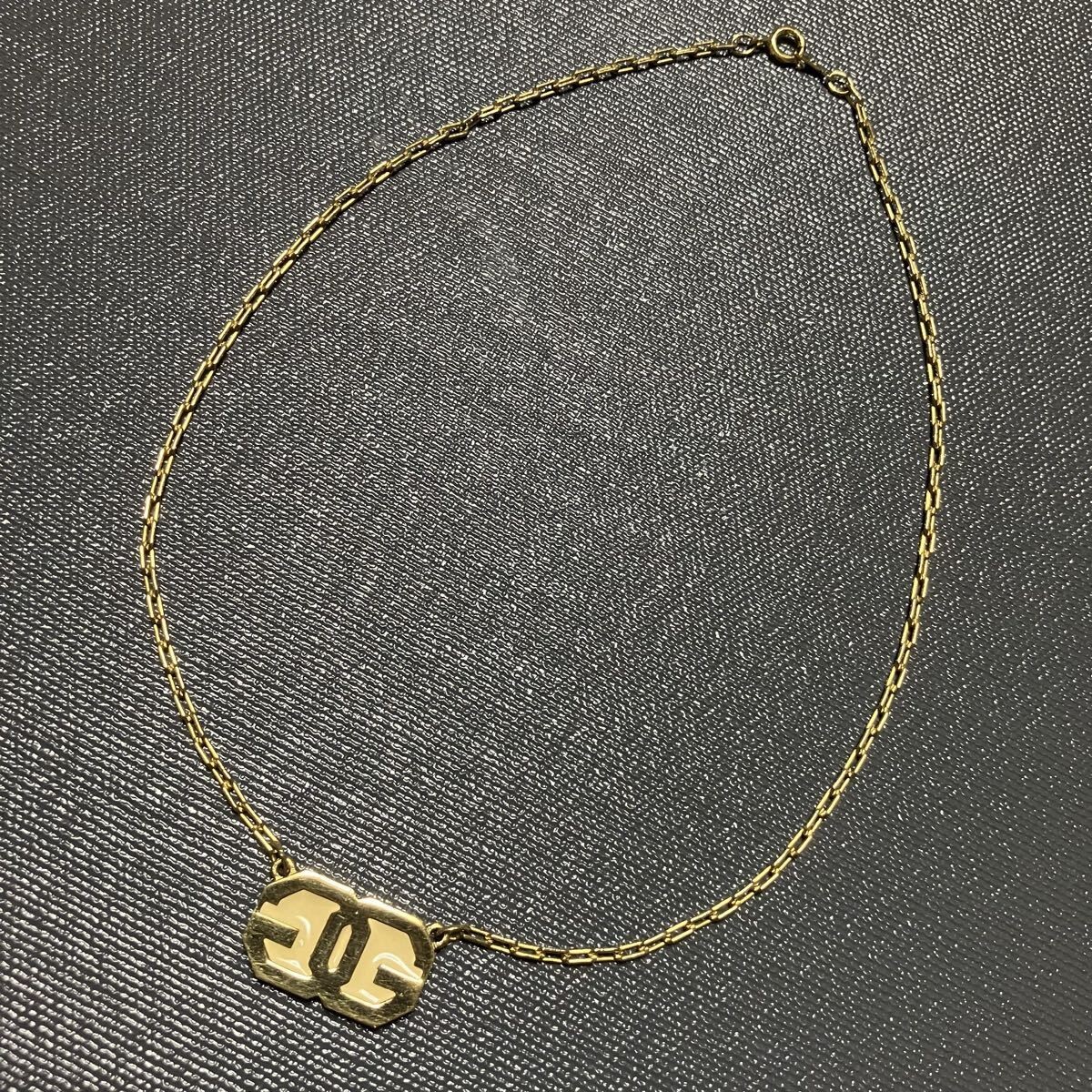 [m] Good quality ◎ GIVENCHY Logo Necklace Enamel Gold Color (2) thumbnail 4