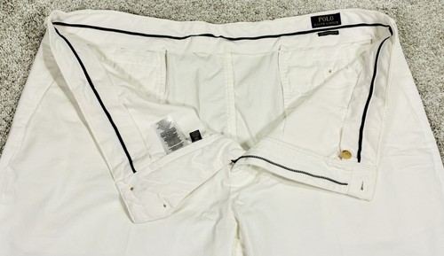 Polo Ralph Lauren Shorts Mens 46B Big Stretch Classic Fit Bright White Chino - Picture 3 of 11
