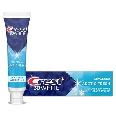 Crest 3D White Fluoride Anticavity Advanced Arctic Fresh Toothpaste 3.3oz(6Pack)